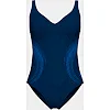 Купальник закрытый для женщин Arena SHIMMERING SWIMSUIT U BACK синий (для женщин)