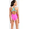 Купальник закритий для дівчат Arena LINES SWIMSUIT SWIM PRO BACK L рожевий, бірюзовий (для дітей)