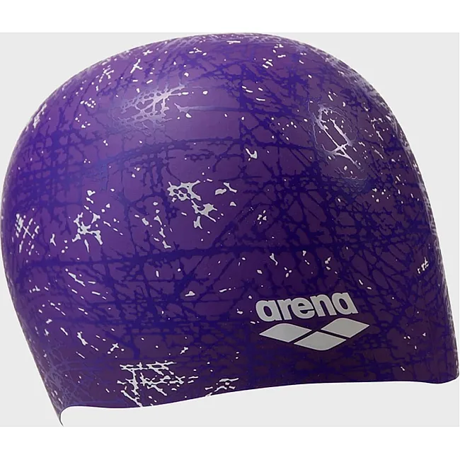 Шапка для плавания Arena PRINT 2 фиолетовый One Size