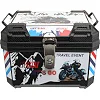 Центральный кофр задний для мотоцикла пластиковый Adventure JUHAO H-45-3 1шт 42x34x30см (Черный)