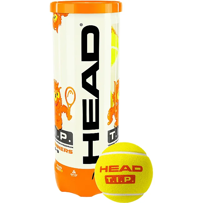 М'ячі для великого тенісу HEAD TIP 578123 (Салатово-жовтогарячий)