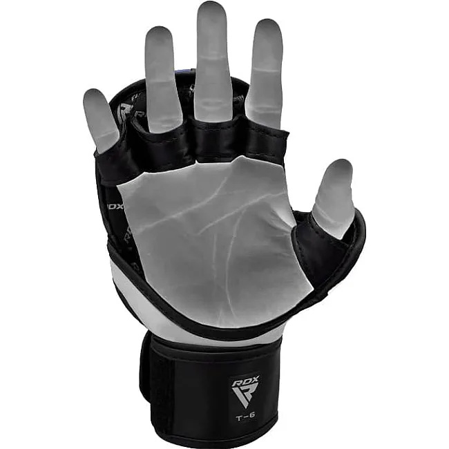 Тренувальні рукавиці RDX GRAPPLING GLOVES REX T6 PLUS чорний, жовтий, білий
