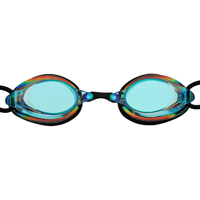 Стартовые очки для плавания радужные линзы MADWAVE STREAMLINE Rainbow M045703 (Белый)