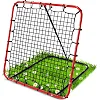 Сітка тренувальна для футболу Neo-Sport NS-491 Rebounder 120 x 120 х 107 см, червона