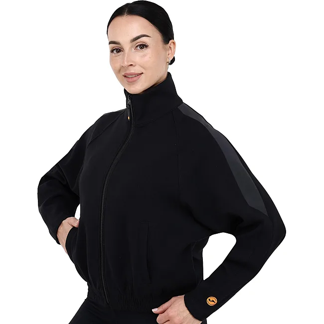 Спортивная кофта женская на молнии JOMA INDOOR GYM 902503-100 (Черный)