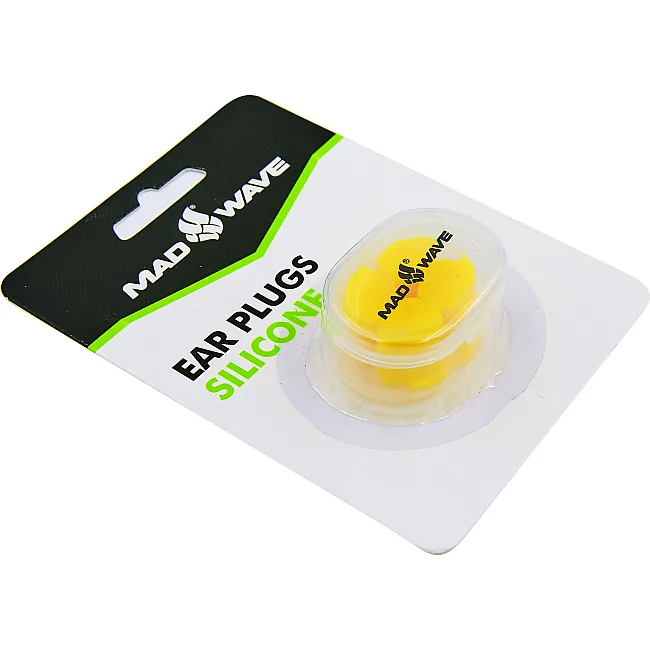 Беруши для плавания силиконовые Ear Plug MADWAVE M07140 см1 (Желтый)