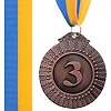 Медаль спортивная с лентой SP-SPORT FLASH C-4328 ø6,5см (Серебряный)