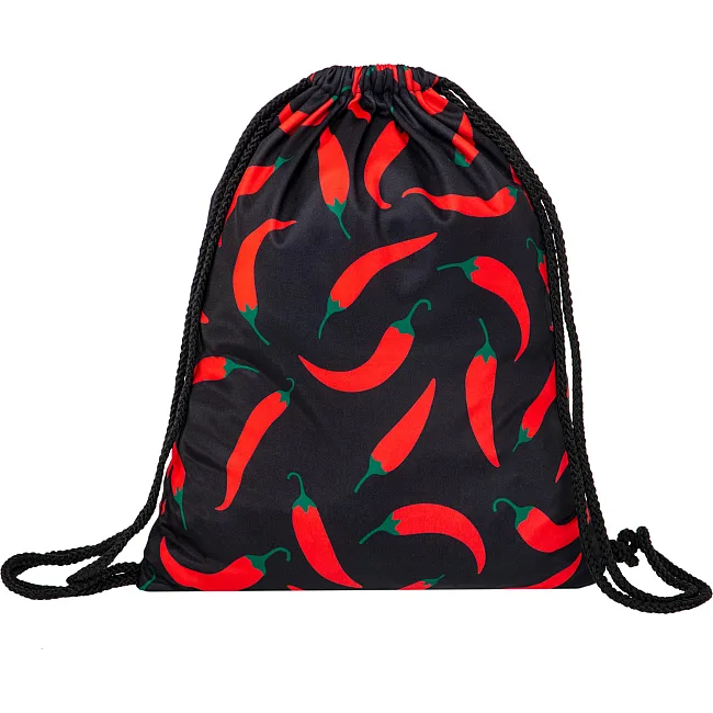 Рюкзак-мешок спортивный
 SP-SPORT
 GA-5972 CHILI 46х37см (Черный-красный)