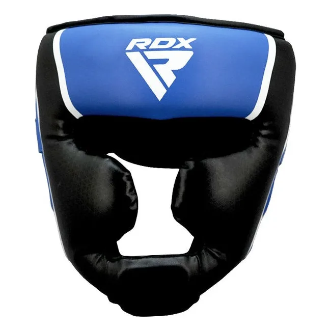 Боксерский шлем RDX AURA PLUS T-17 Blue/Black (капа в комплекте)