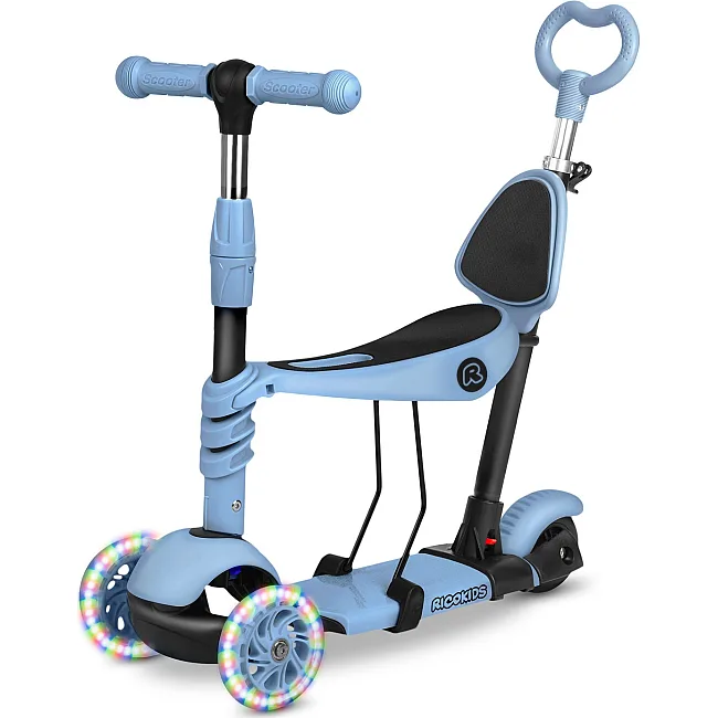 Самокат детский трехколесный Ricokids Todi голубовато-серый