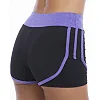 Спортивные шорты
 двойные 2 в 1 женские UNDER ARMOUR
 E307 (Черный-фиолетовый)
