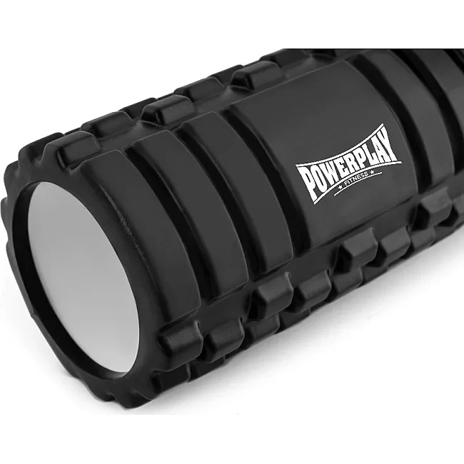 Массажный ролик (роллер) PowerPlay 4404 Massage Roller Черный (45x14см.)