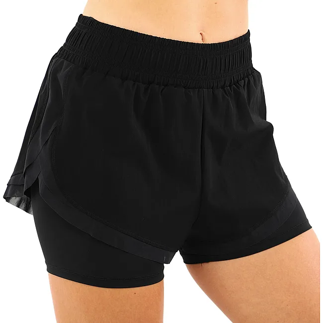 Спортивные шорты двойные 2 в 1 женские VSX DK2362
