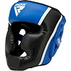 Боксерский шлем RDX AURA PLUS T-17 Blue/Black (капа в комплекте)