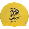 Двухсторонняя шапочка для плавания
 силиконовая для взрослых MADWAVE
 SWIM SCULL reversible M055025 (Черный-желтый)