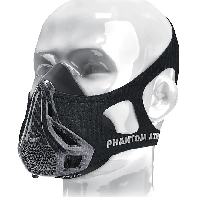 Маска для тренування дихання Phantom Training Mask Carbon