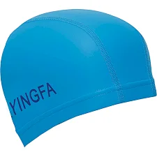 Шапочка для бассейна текстильная с покрытием PU YINGFA C0077 (Голубой)