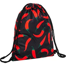 Рюкзак-мешок спортивный SP-SPORT GA-5972 CHILI 46х37см (Черный-красный)