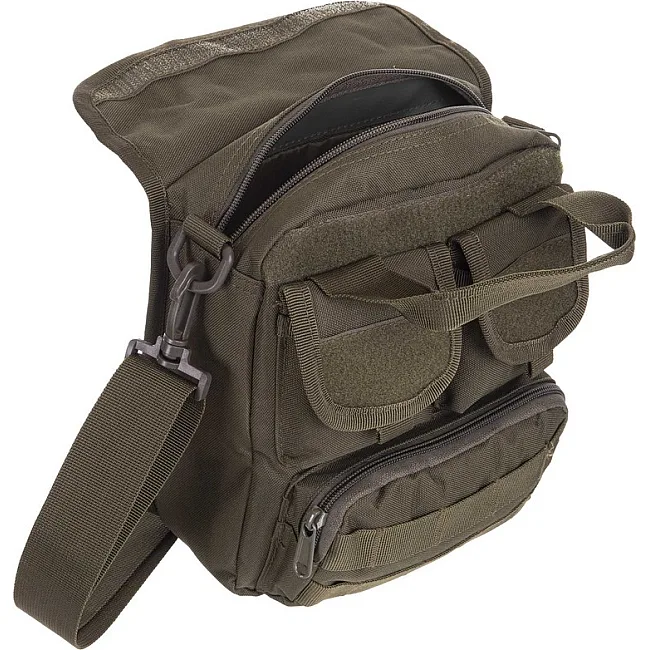 Сумка через плечо тактическая
 SILVER KNIGHT TY-9393
 22,5x28х6,5см 4л (Черный)