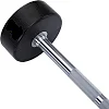Штанга неразборная с фиксированным весом прямая полиуретановая LiveUp LP8010-25 длина-89,2см 25кг