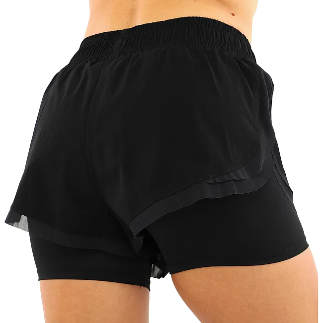 Спортивные шорты двойные 2 в 1 женские VSX DK2362