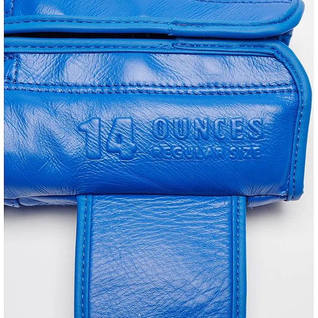 Боксерские перчатки Leone GN111 THE GREATEST Blue (бинты 4 м. в комплекте)