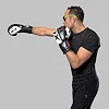 Боксерские перчатки RDX F4 Boxing Sparring Gloves Hook&Loop WHITE/BLACK (капа в комплекте)