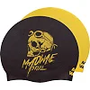 Двухсторонняя шапочка для плавания
 силиконовая для взрослых MADWAVE
 SWIM SCULL reversible M055025 (Черный-желтый)