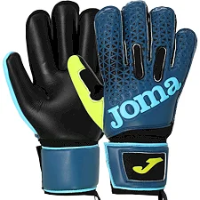 Вратарские перчатки профессиональные с защитой пальцев JOMA PREMIER 401195-301 7-12 (Черный-синий-желтый)