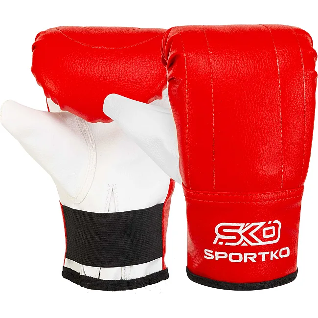 Перчатки снарядные
-блинчики для бокса искусственная кожа SPORTKO

 UR PD-3 (Красный)