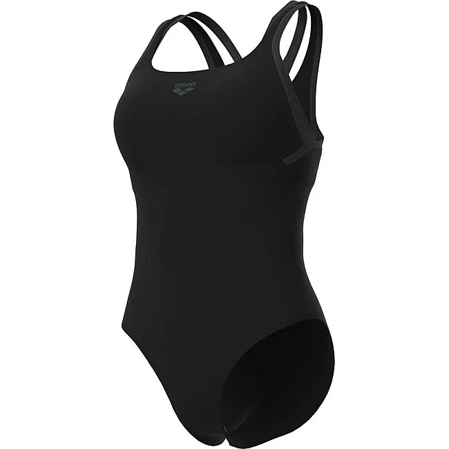 Купальник закрытый для женщин Arena SWIMSUIT SOLID CONTROL HI-POWE черный, серый