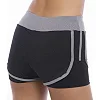 Спортивные шорты
 двойные 2 в 1 женские UNDER ARMOUR
 E307 (Черный-фиолетовый)