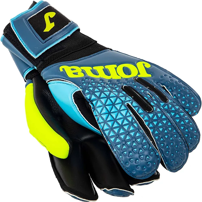 Вратарские перчатки
 профессиональные с защитой пальцев JOMA

 PREMIER 401195-301
 7-12 (Черный-синий-желтый)