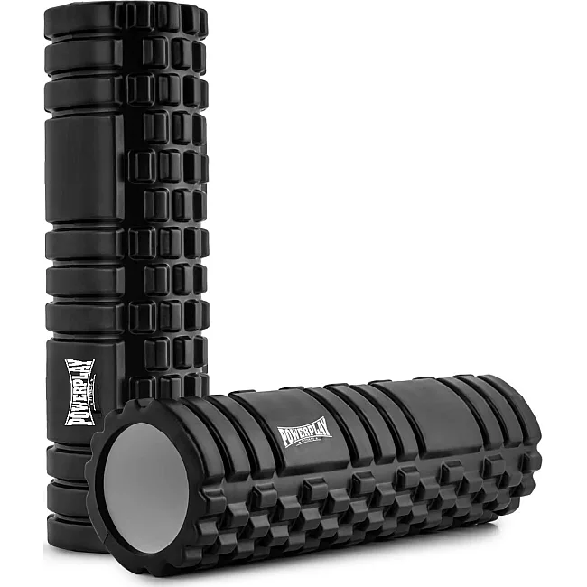 Массажный ролик (роллер) PowerPlay 4404 Massage Roller Черный (45x14см.)
