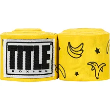 Бинты для бокса TITLE Boxing Print 450см Yellow