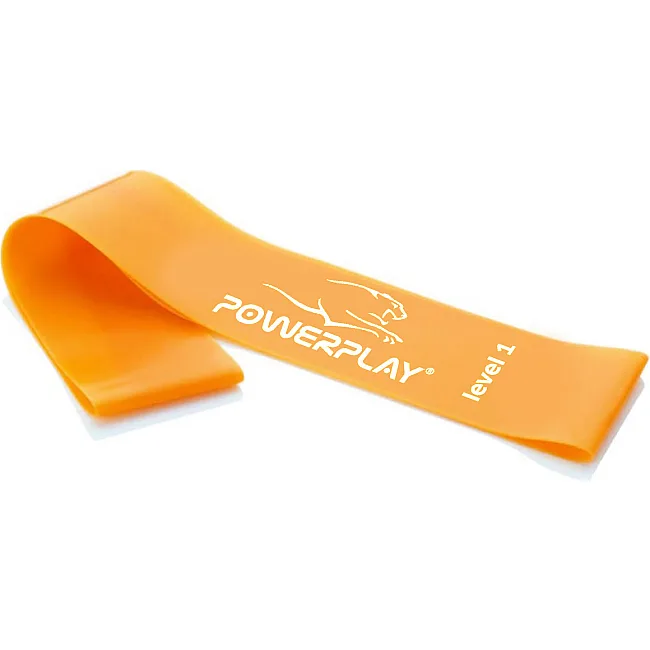 Фитнес резинка POWERPLAY 4140 Level 1 Stretch Band (1-5кг.) Оранжевая