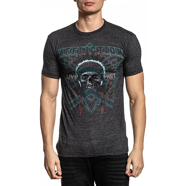 Футболка AFFLICTION AC Devils Trail SS Tee Black