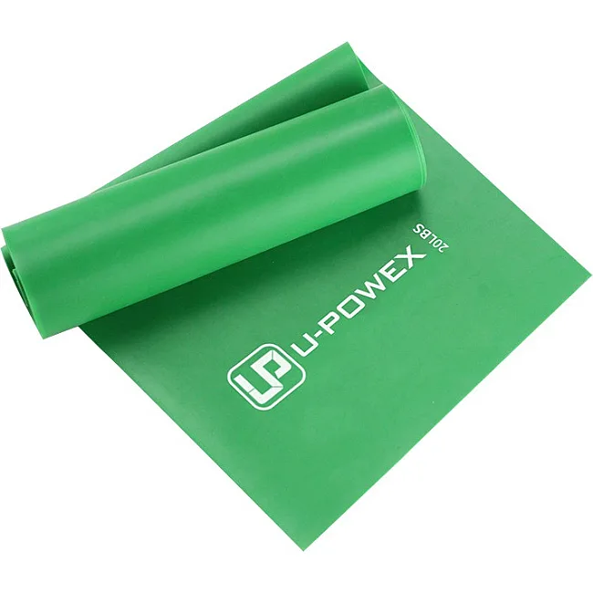 Лента-эспандер для фитнеса U-POWEX Fitness band 0.5мм. (9.1кг) Green