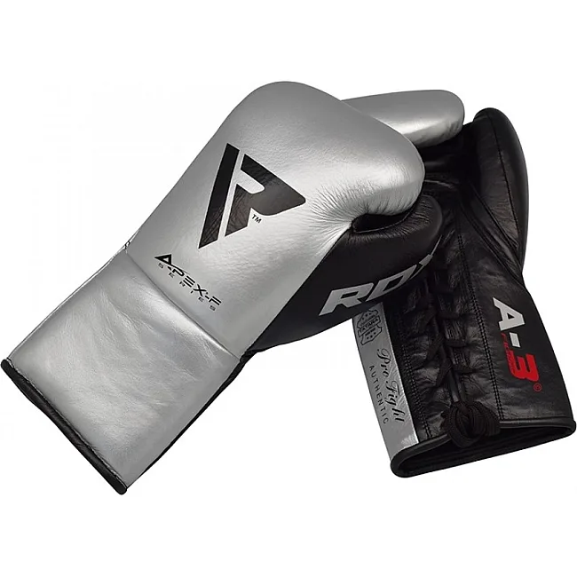 Перчатки для бокса RDX Leather Pro A3 Silver