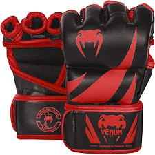 Перчатки ММА VENUM Challenger Black Red