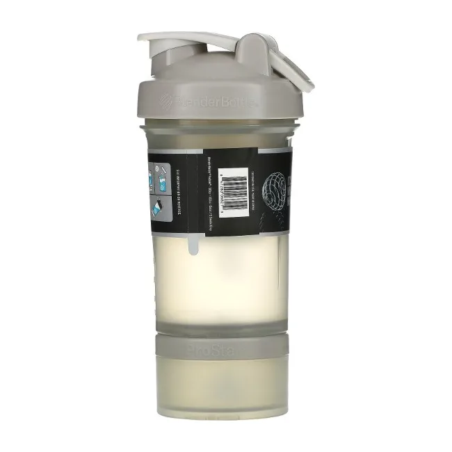 Спортивный шейкер BLENDERBOTTLE ProStak 22oz/650мл с 2-мя контейнерами Grey