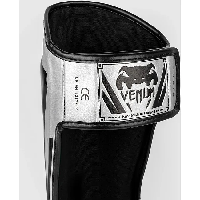 Защитные щитки для ног VENUM Elite Standup Silver Black