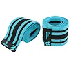 Коленные бинты для приседаний KNEE WRAPS LiveUp LP8724 2шт (Синий-черный)