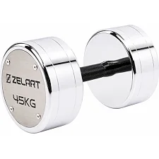 Гантель професійна сталева хромована ZELART TA-7048-45 (Хром)
