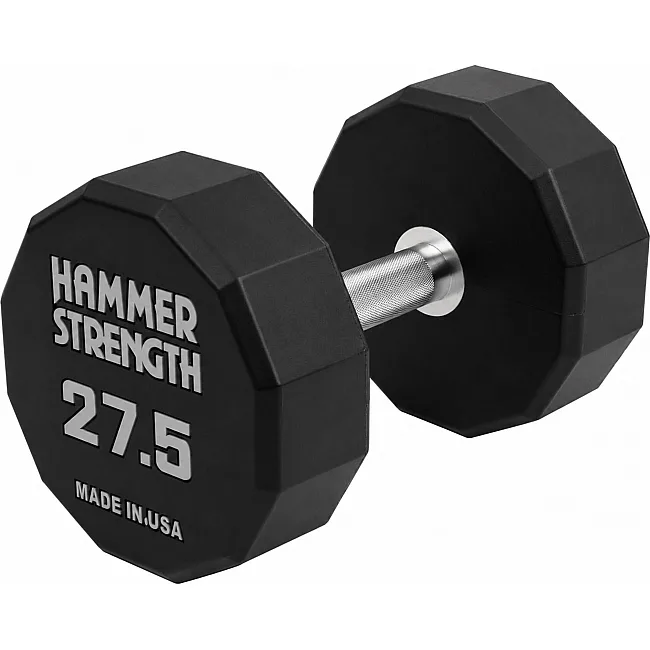 Гантель профессиональная с полиуретановым покрытием HAMMER STRENGHT TA-9215-27_5 (Черный)