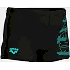 Плавки-шорты для мальчиков Arena TALES SWIM SHORT черный, бирюзовый (для детей)