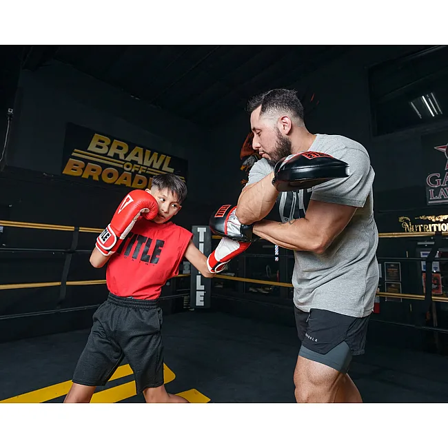Лапи боксерські TITLE Boxing Valiant Punch Mitts - Black/Silver