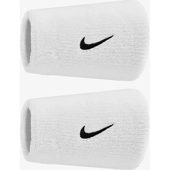 Напульсники NIKE SWOOSH CLASSIC DOUBLEWIDE WRISTBANDS 2PK білий One Size