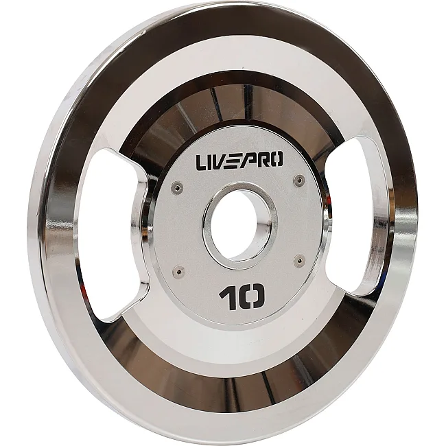 Млинці диски сталеві 2 Handle металева втулка LiveUp LP8338-10 ø51мм 10кг
