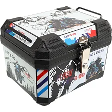 Центральный кофр задний для мотоцикла пластиковый Adventure JUHAO H-45-3 1шт 42x34x30см (Черный)